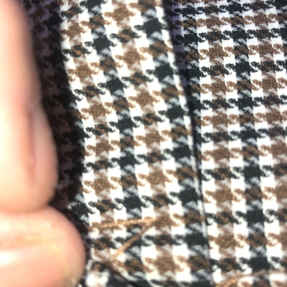 RW&CO  Pencil Skirt Knee-Length brown and white- med 32” around- 22” long- used - Picture 6 of 8